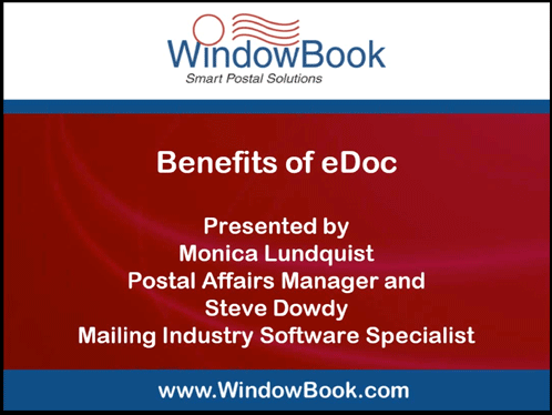 Benefits of eDoc 7/19/11