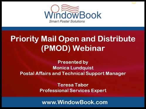 Priority Mail Open and Distribute (PMOD) - 10/02/12