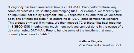 DAT-MAIL Prep - Split and Merge mail.dat files