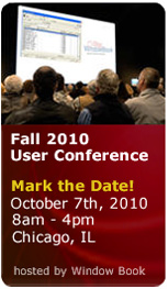 Fall 2010 User Conference hosted by Window Book, Inc.