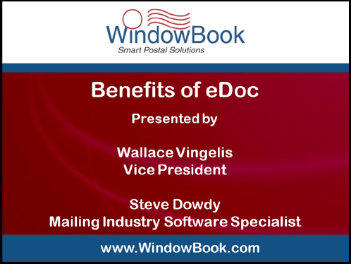 Benefits of eDoc - 10/13/11