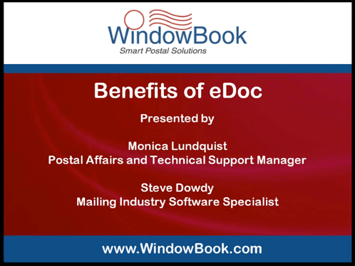 Benefits of eDoc - 03/08/12