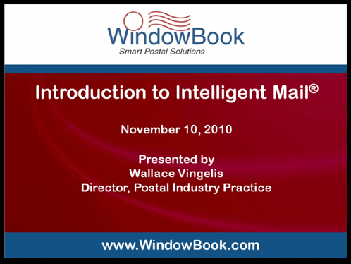 Intro to Intelligent Mail 11/10/10