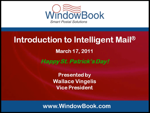 Intro to Intelligent Mail&reg; 03/17/11