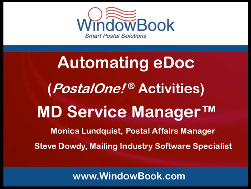 Automating your eDoc: MD Service Manager - 12/14/11