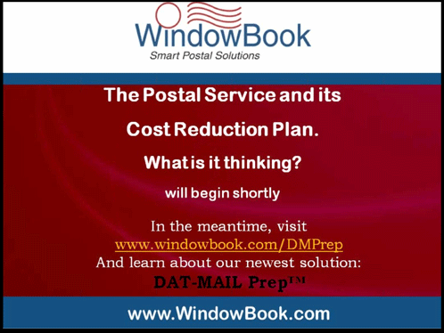 The Postal Service and its cost reduction plan. What is it thinking? - 03/27/12
