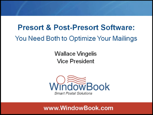 Presort and Post-Presort Software - 08/09/12