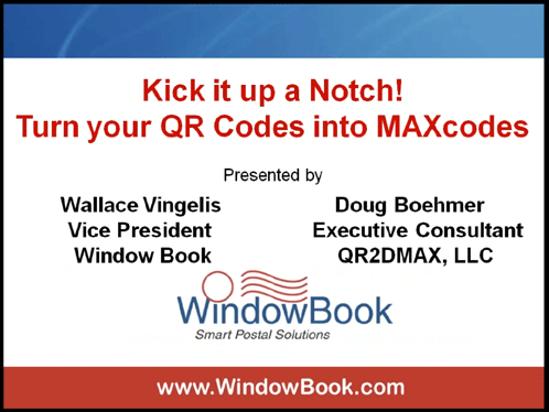 Kick it Up a Notch! Turn your QR Codes into MAXcodes! 7/13/11